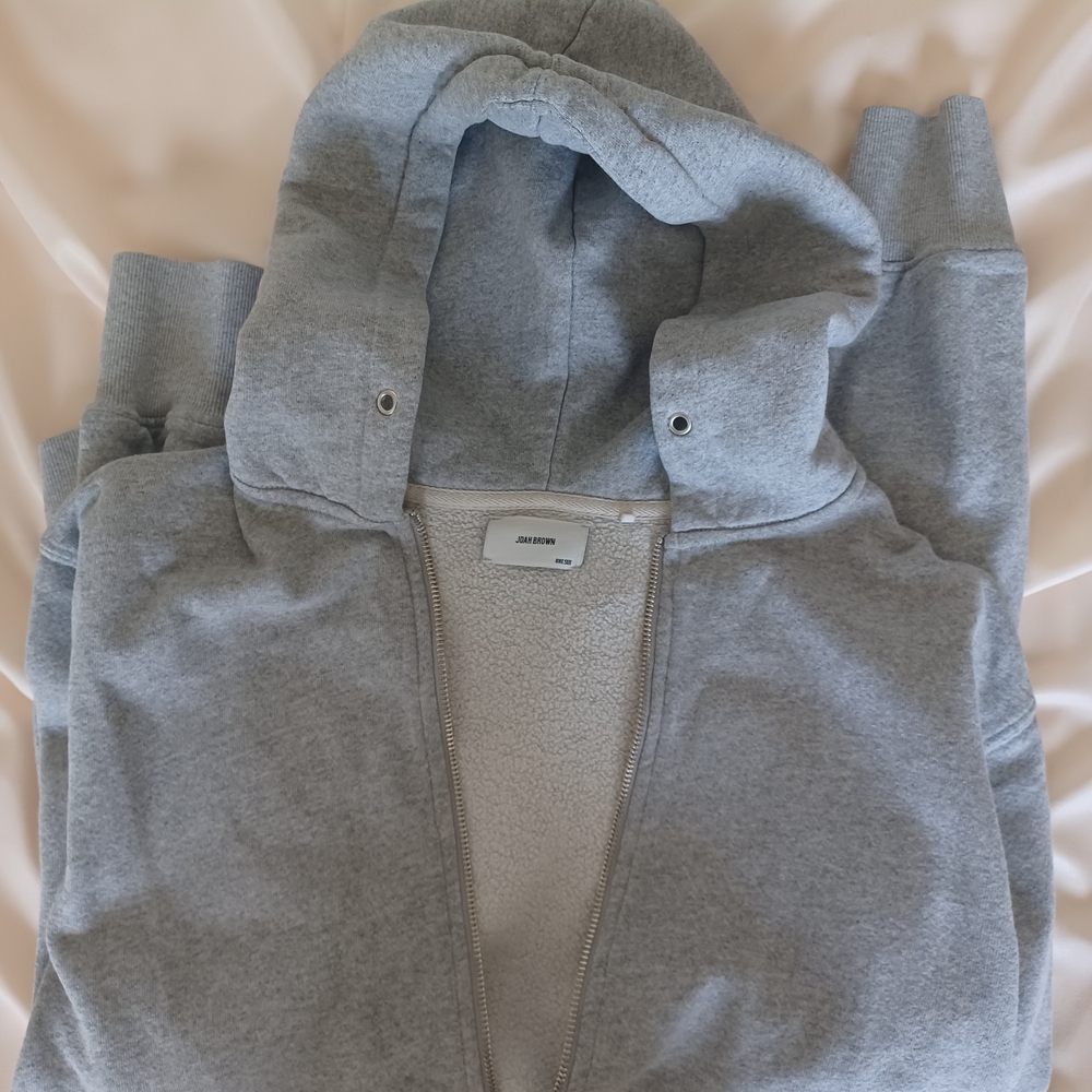 Joah Brown Heather Gray Sherpa-Lined Hoodie
